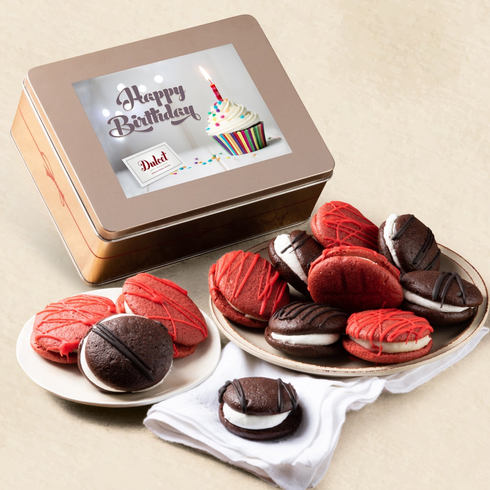 Chocolate and Red Velvet Whoopie Pies Assortment