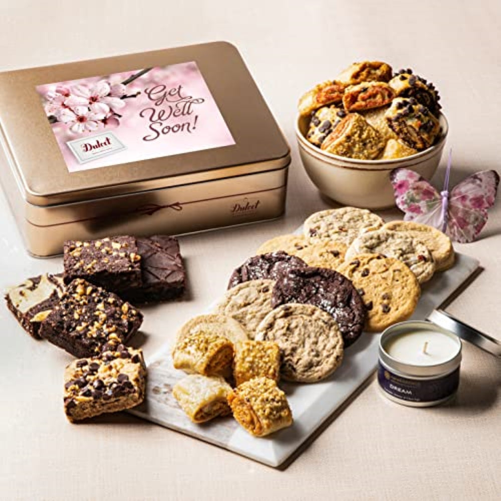 Classic Tin Treats Within Gift Basket