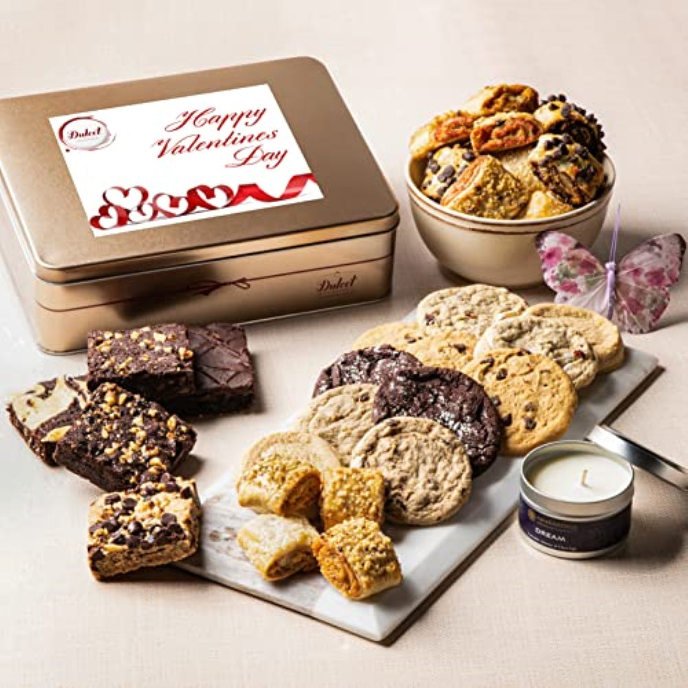 Classic Tin Treats Within Gift Basket