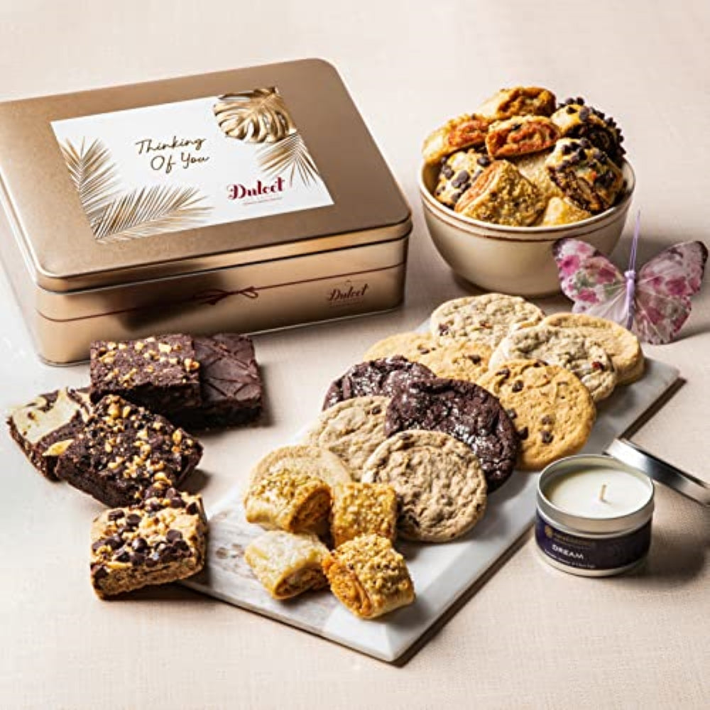 Classic Tin Treats Within Gift Basket