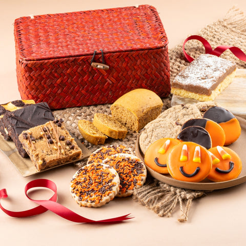 Halloween Cookie Wicker Basket Collection