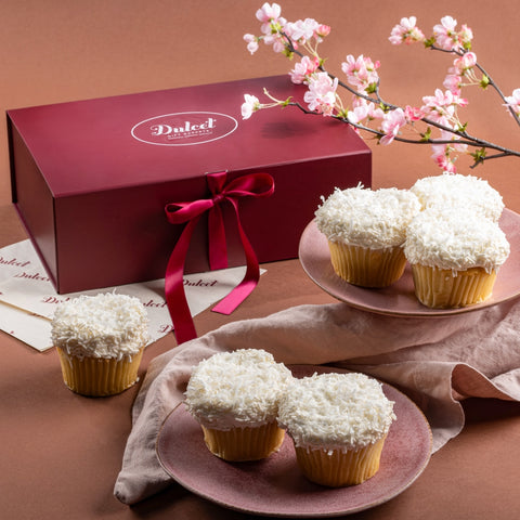 Wedding Wishes Coconut Flake Favorite Cupcake Gift Box