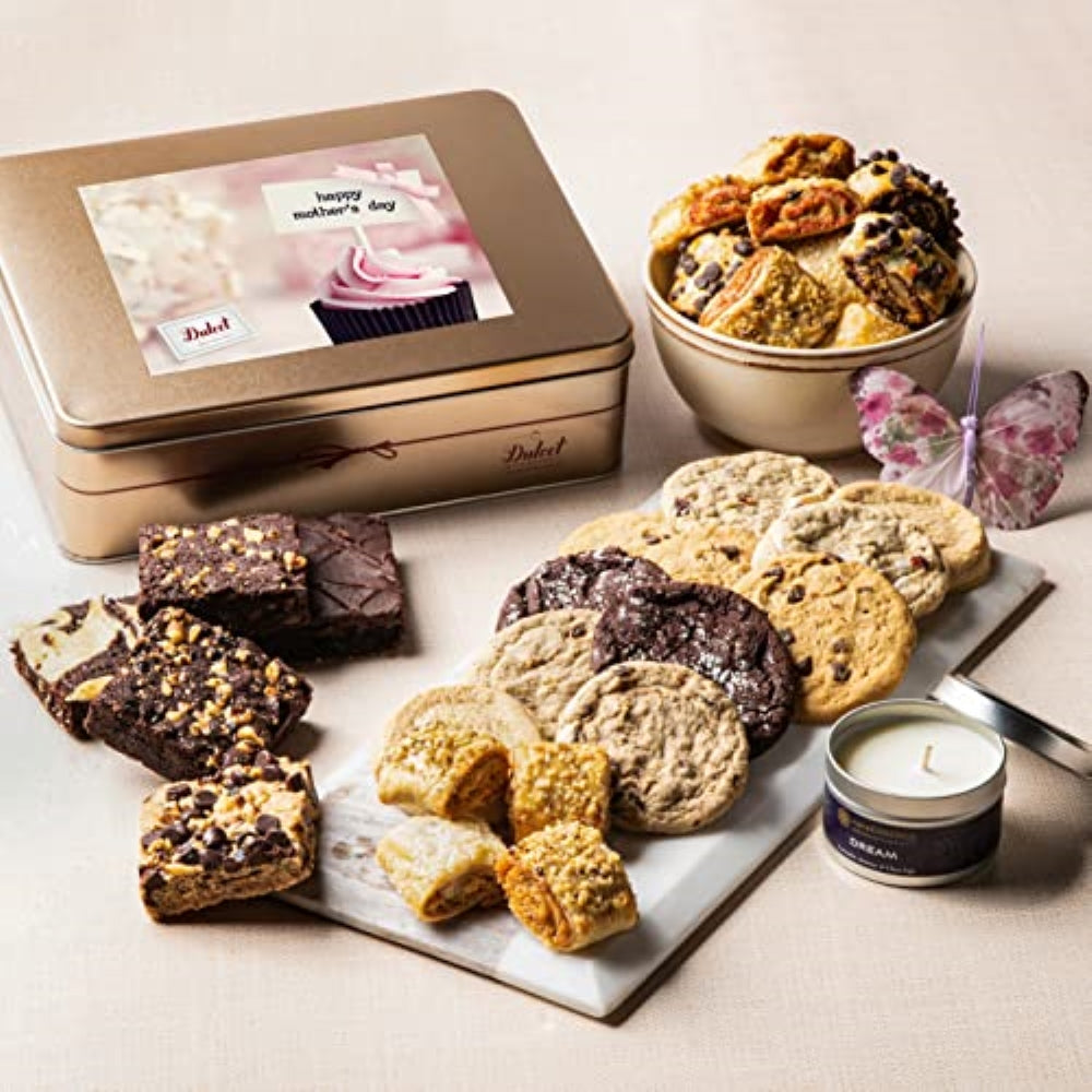 Classic Tin Treats Within Gift Basket