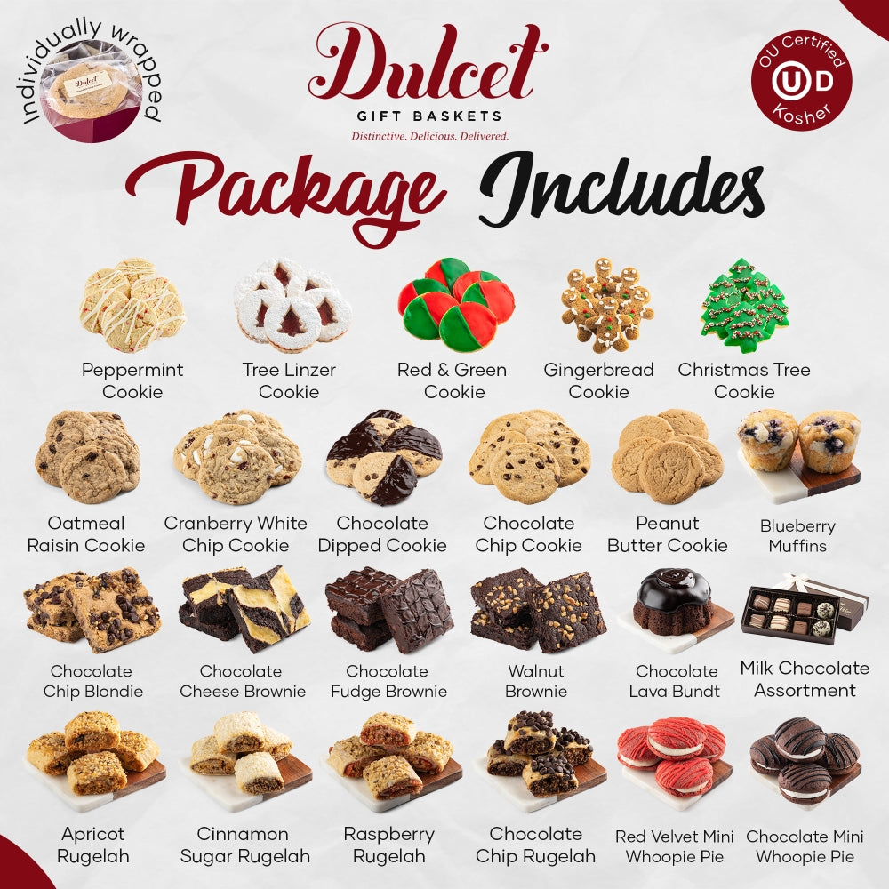 Ultimate Holiday Sampler Gift Tower - Dulcet Gift Baskets