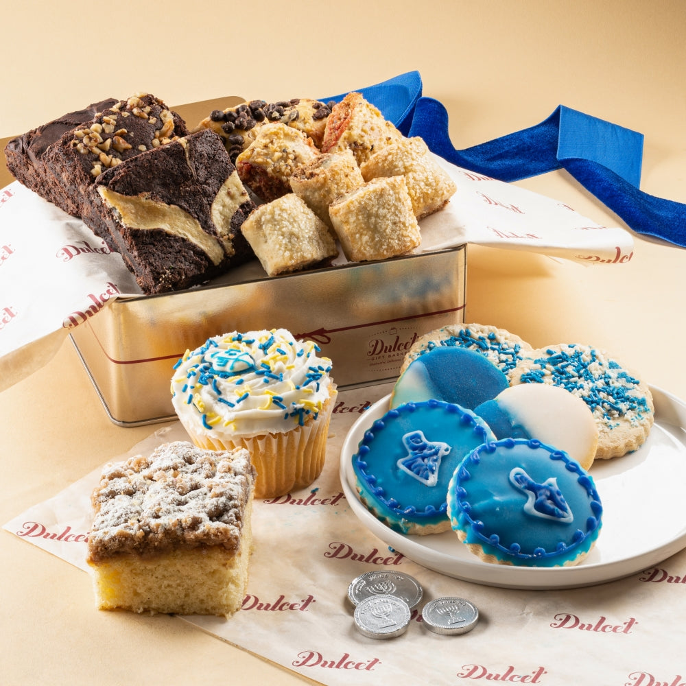 Deluxe Hanukkah Confections Gift - Dulcet Gift Baskets