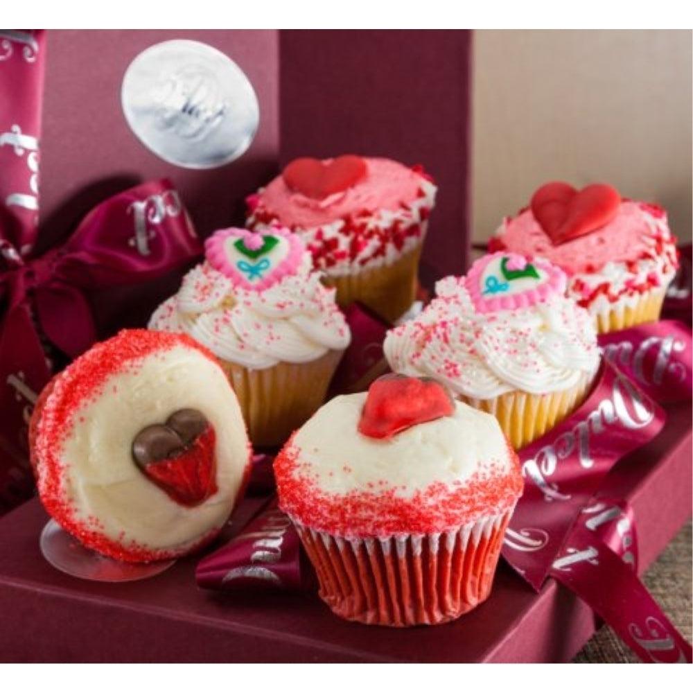 Valentines Cupcake Assortment - Dulcet Gift Baskets