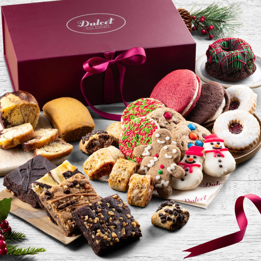 Deluxe Holiday Baked Goods Basket - Dulcet Gift Baskets