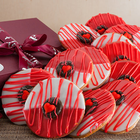 Favorite Red Heart Cookie Box - Dulcet Gift Baskets