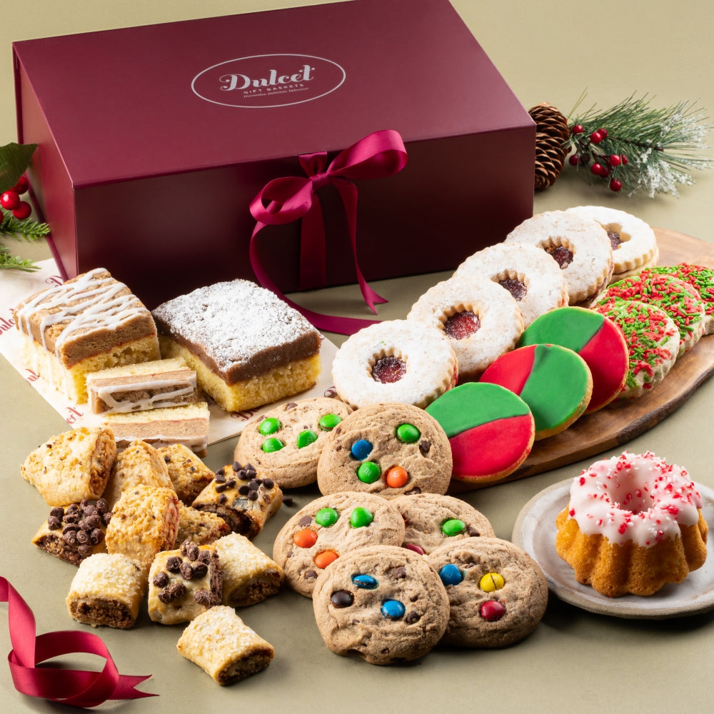 Christmas Bakery Cookies and Treats Collection - Dulcet Gift Baskets