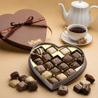 Milk Chocolate Assortment Heart Gift Box - Dulcet Gift Baskets