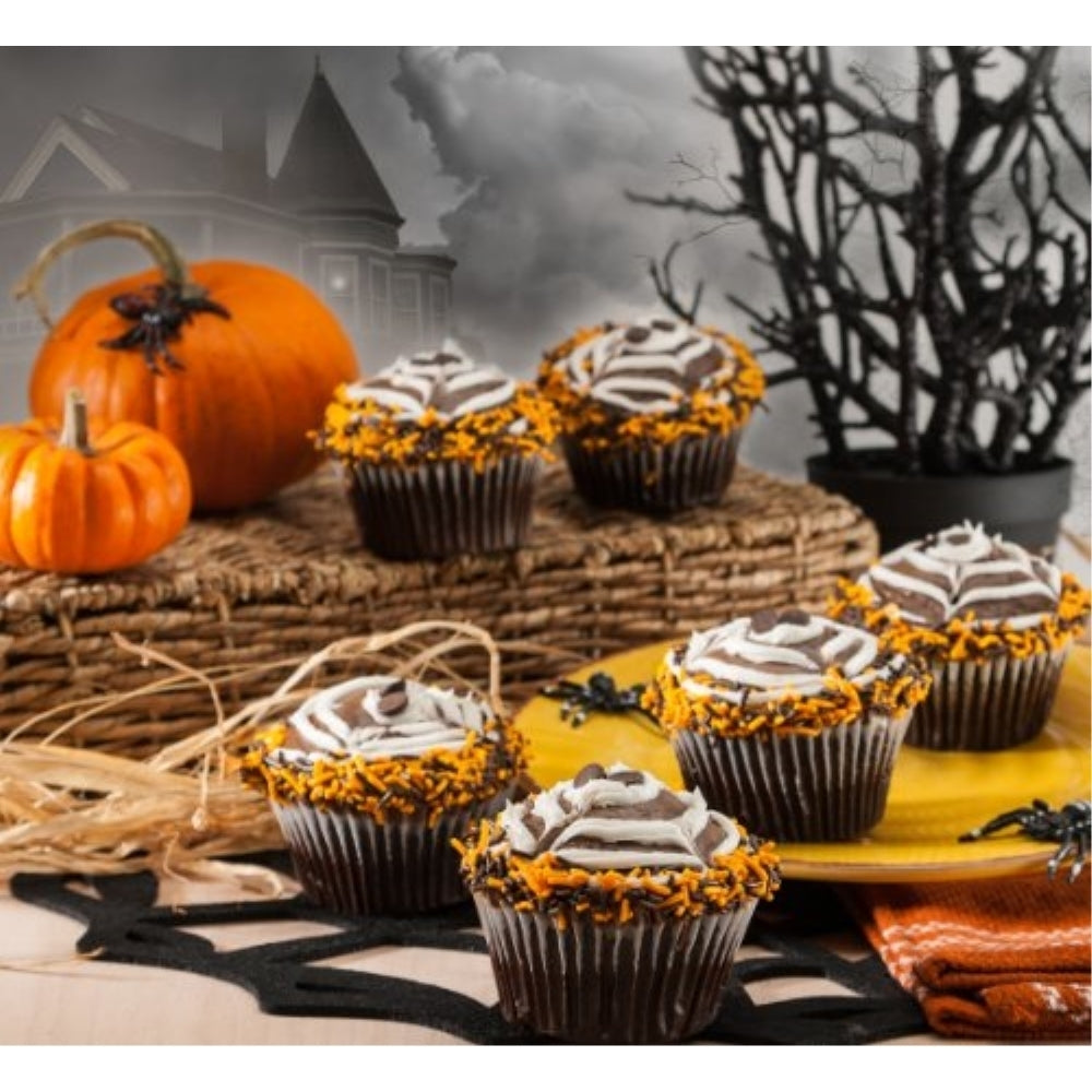 Favorite Halloween Chocolate Spider Cupcakes - Dulcet Gift Baskets