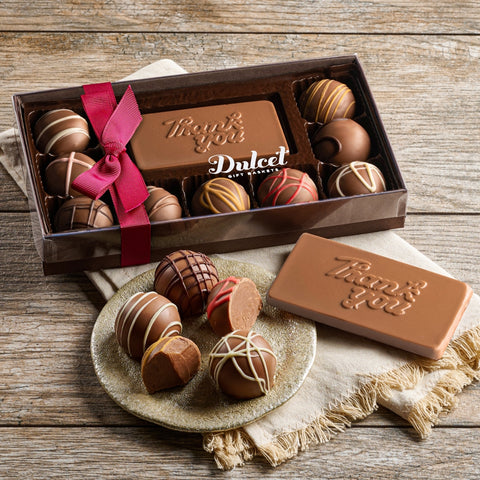 Dulcet Gift Baskets Thank You Truffle Chocolate Assortment