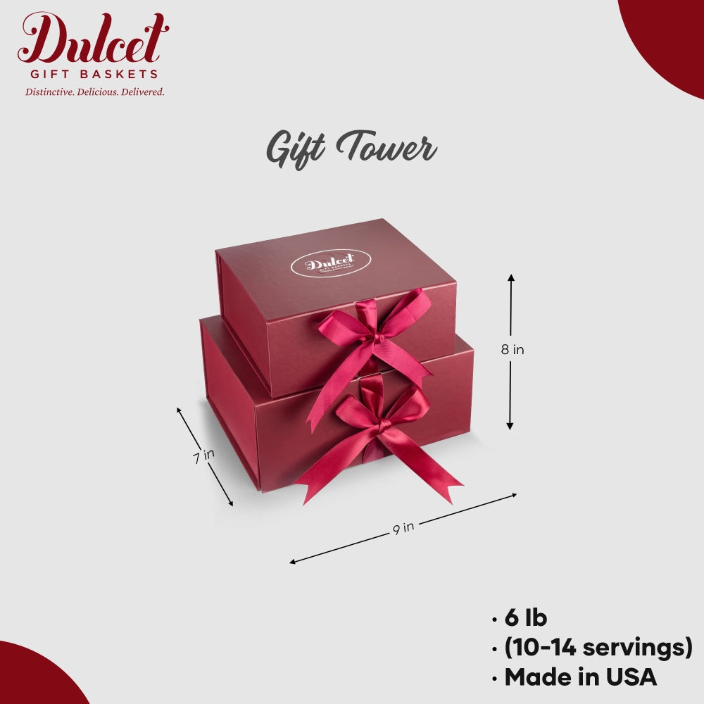 Christmas Sampler Gift Tower - Dulcet Gift Baskets