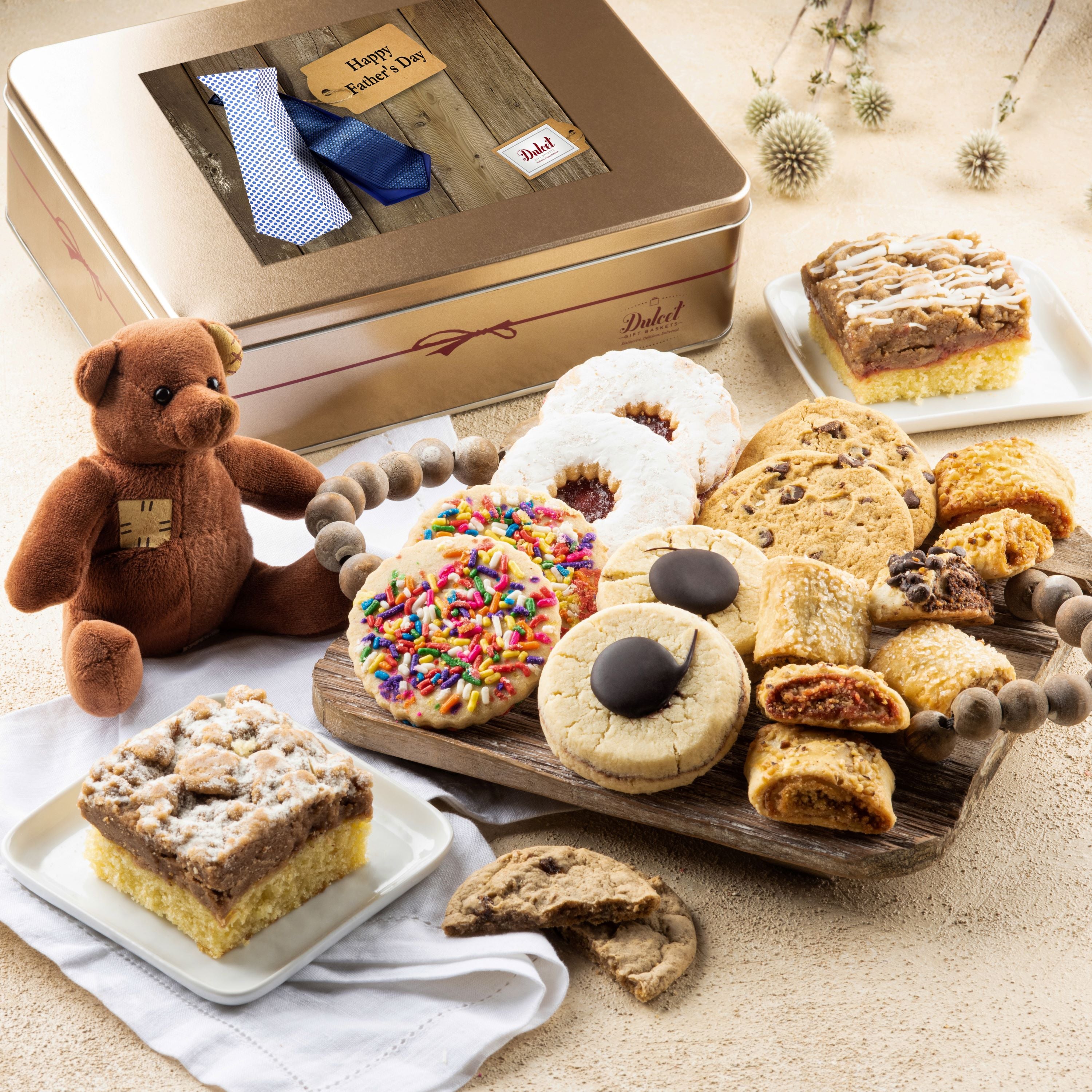 Get Well Deluxe Pastry Gift Tin - Dulcet Gift Baskets