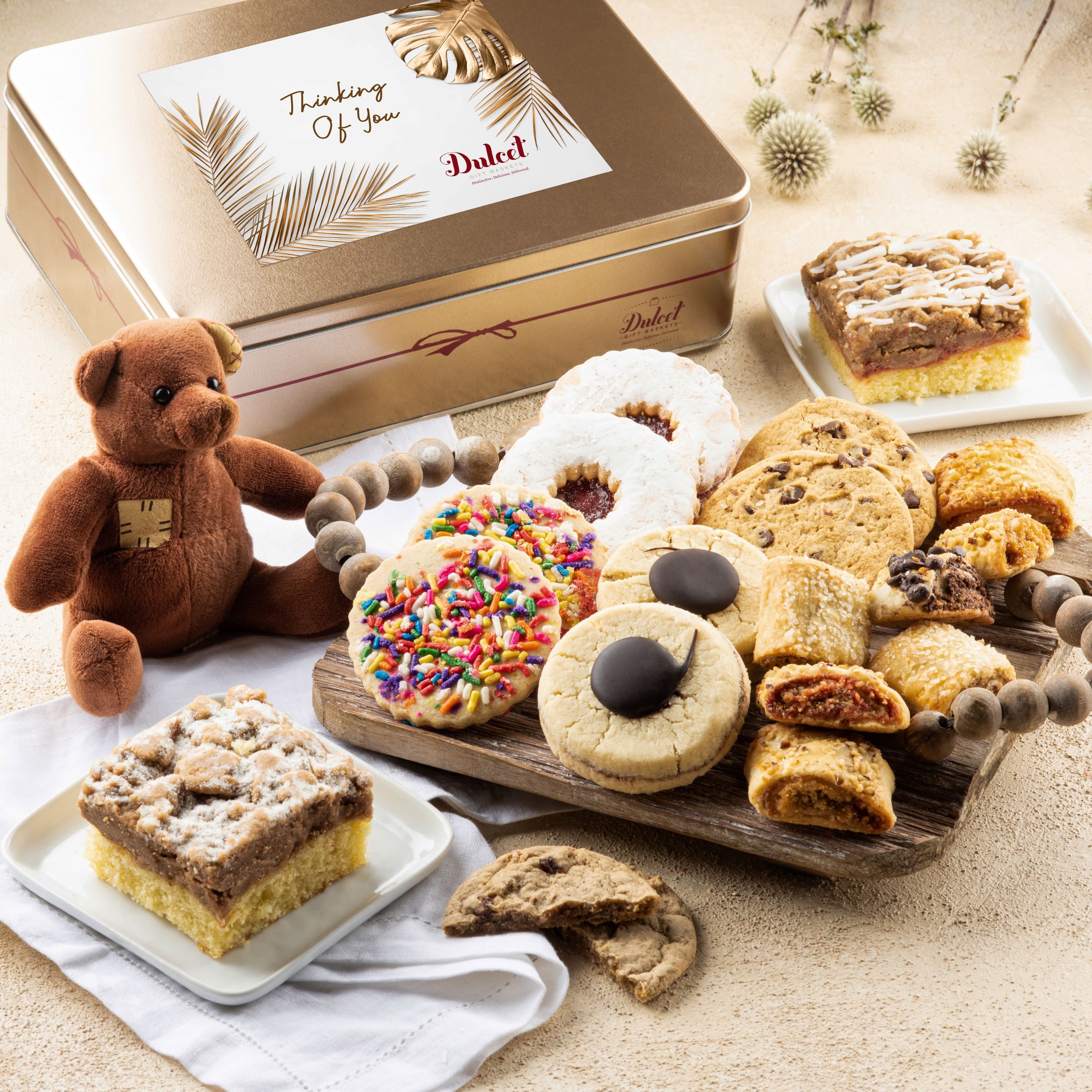 Get Well Deluxe Pastry Gift Tin - Dulcet Gift Baskets