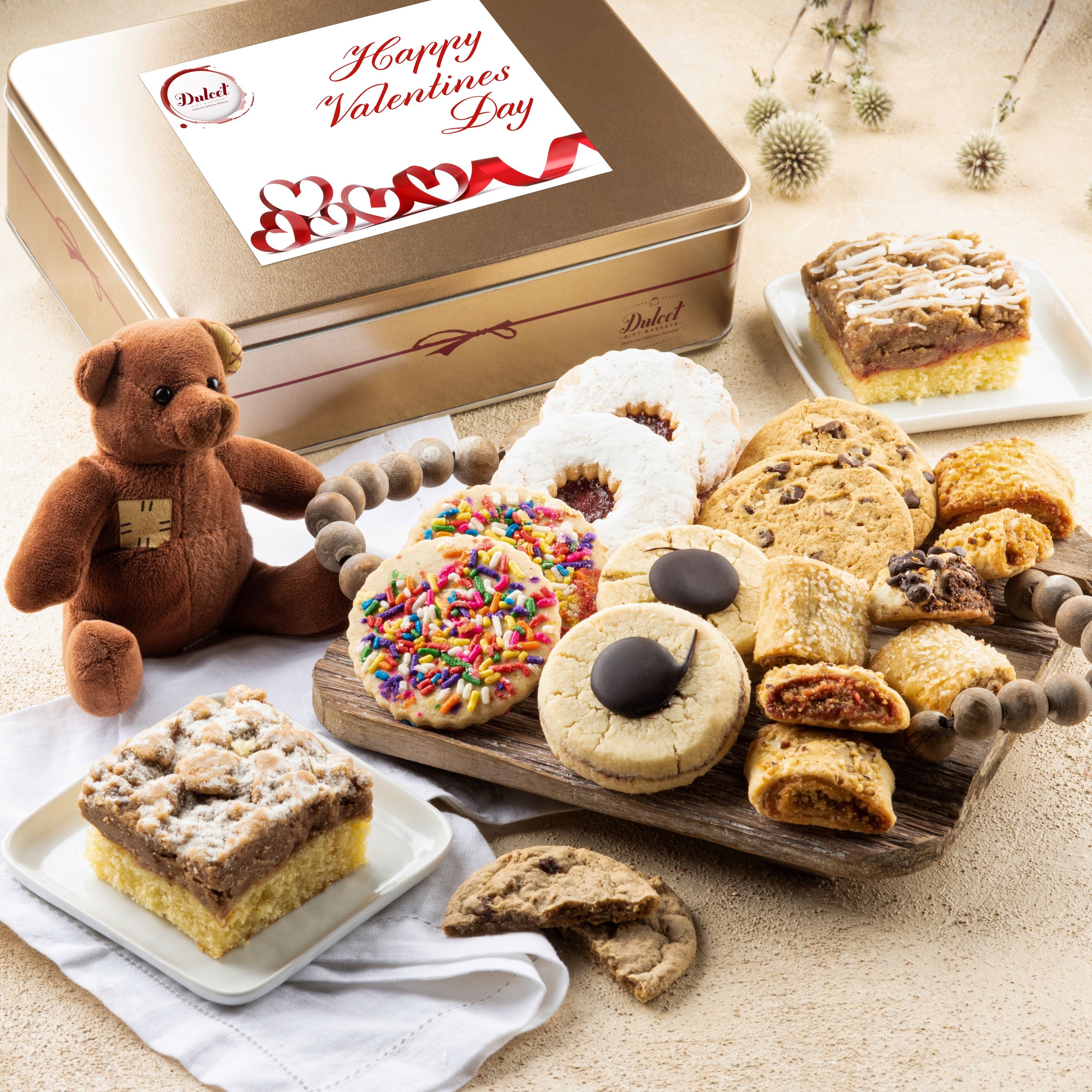 Get Well Deluxe Pastry Gift Tin - Dulcet Gift Baskets