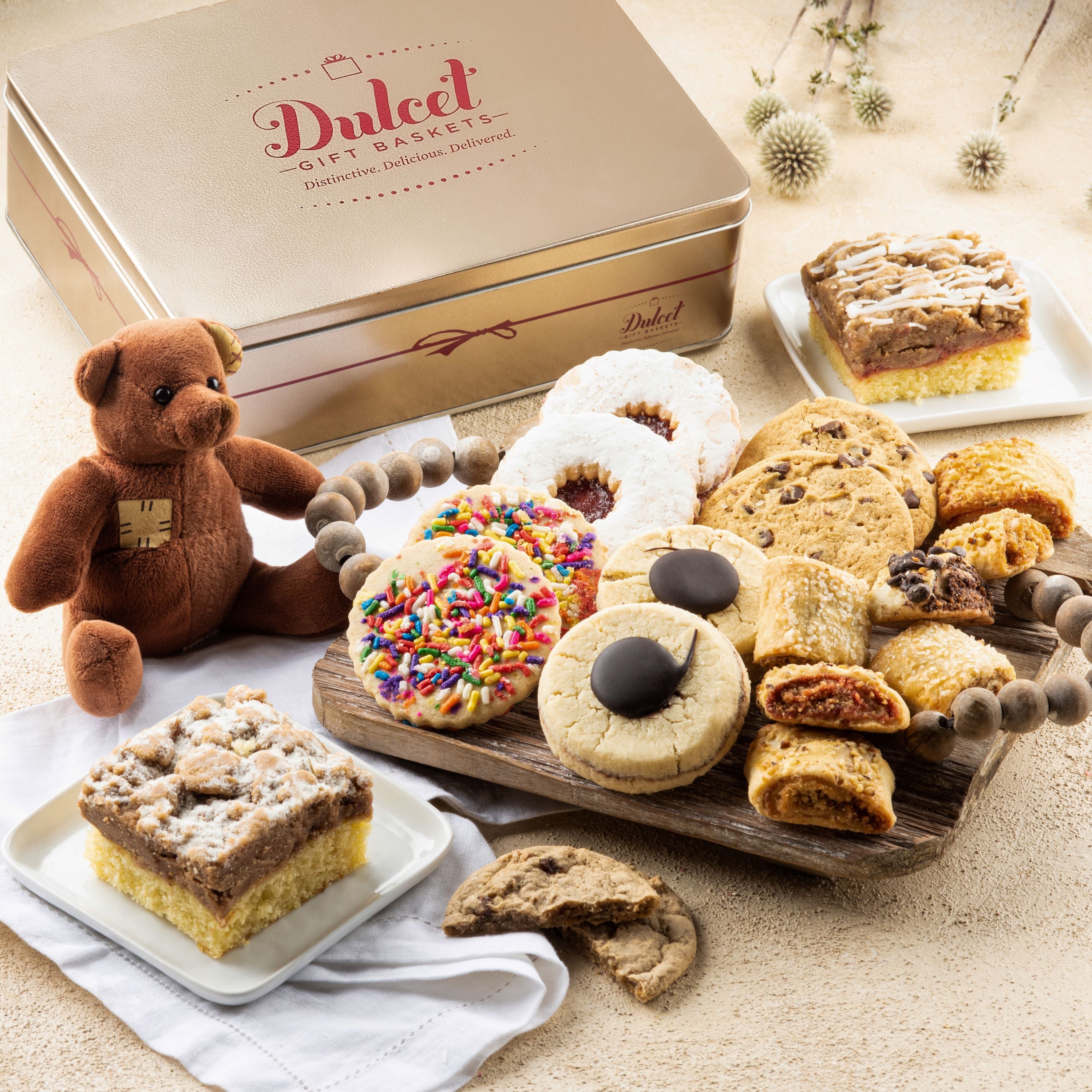 Get Well Deluxe Pastry Gift Tin - Dulcet Gift Baskets