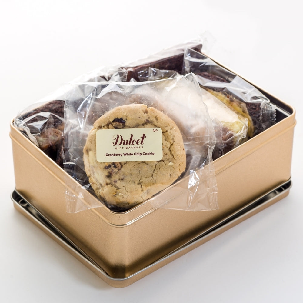 Fathers Day Muffin and Cookie Gourmet Tin - Dulcet Gift Baskets