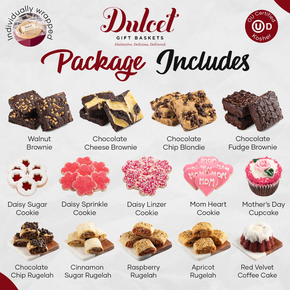 Deluxe Mothers Day Sweet Confections Gift - Dulcet Gift Baskets