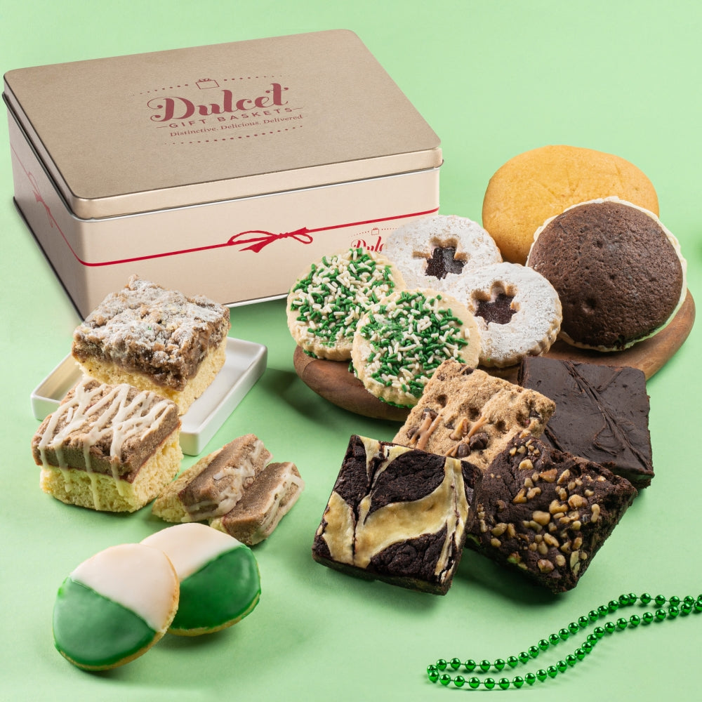 St. Patricks Assorted Sampler Gift Box - Dulcet Gift Baskets