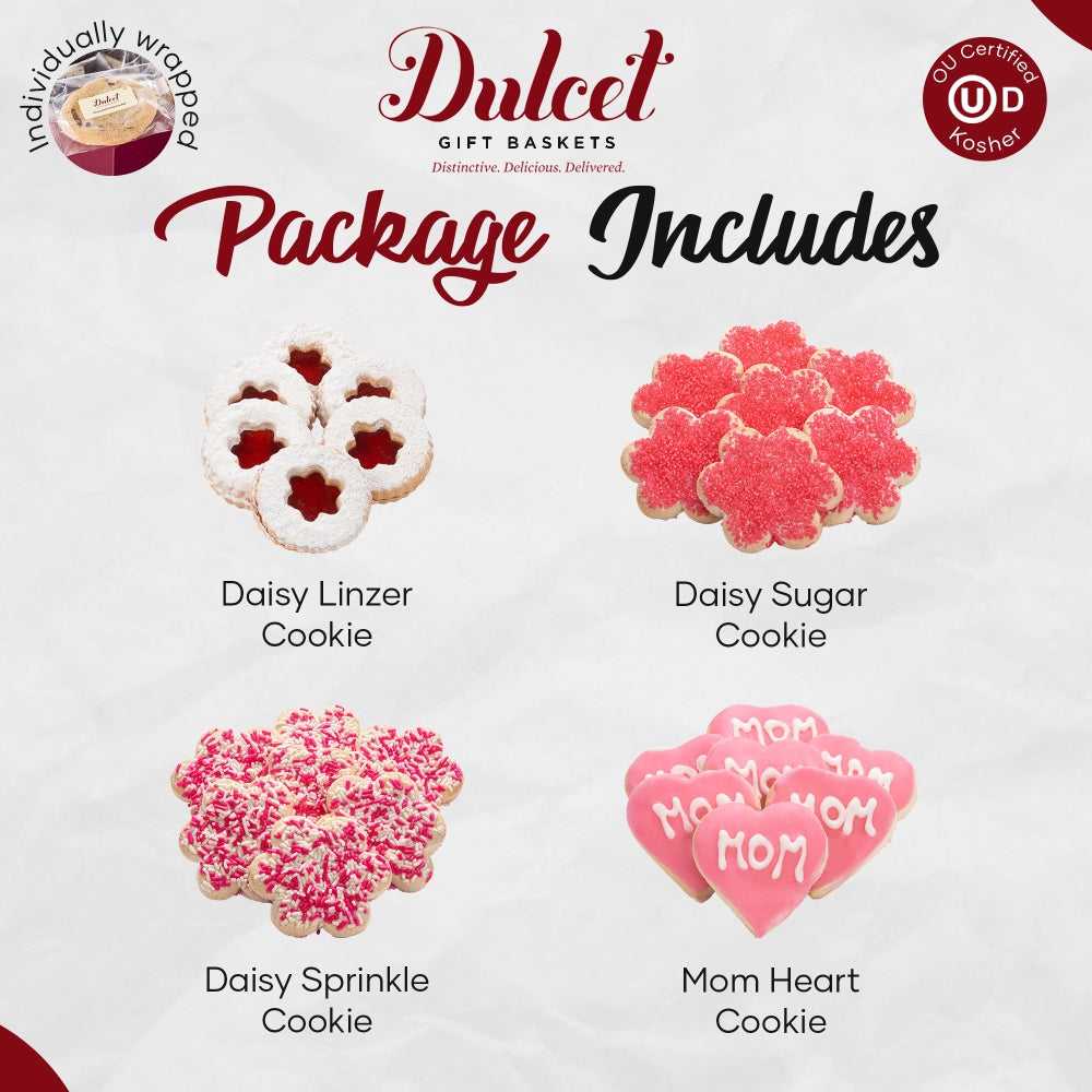 Mothers Day Lovely Cookie Gift Assortment - Dulcet Gift Baskets
