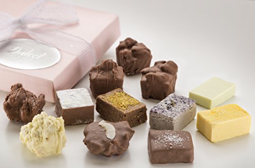 Pink Gift Box Milk Chocolate Assortment - Dulcet Gift Baskets