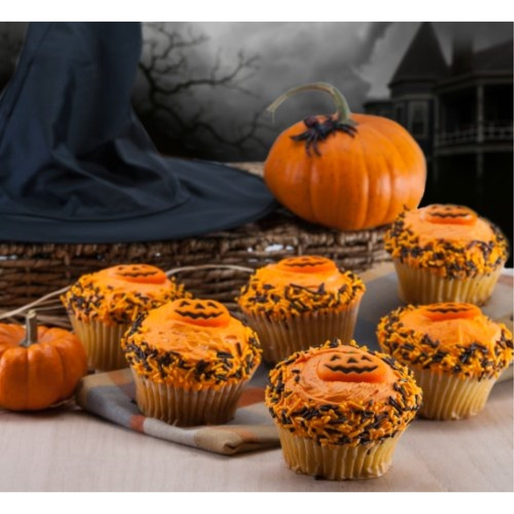 Favorite Halloween Pumpkin Cupcakes - Dulcet Gift Baskets