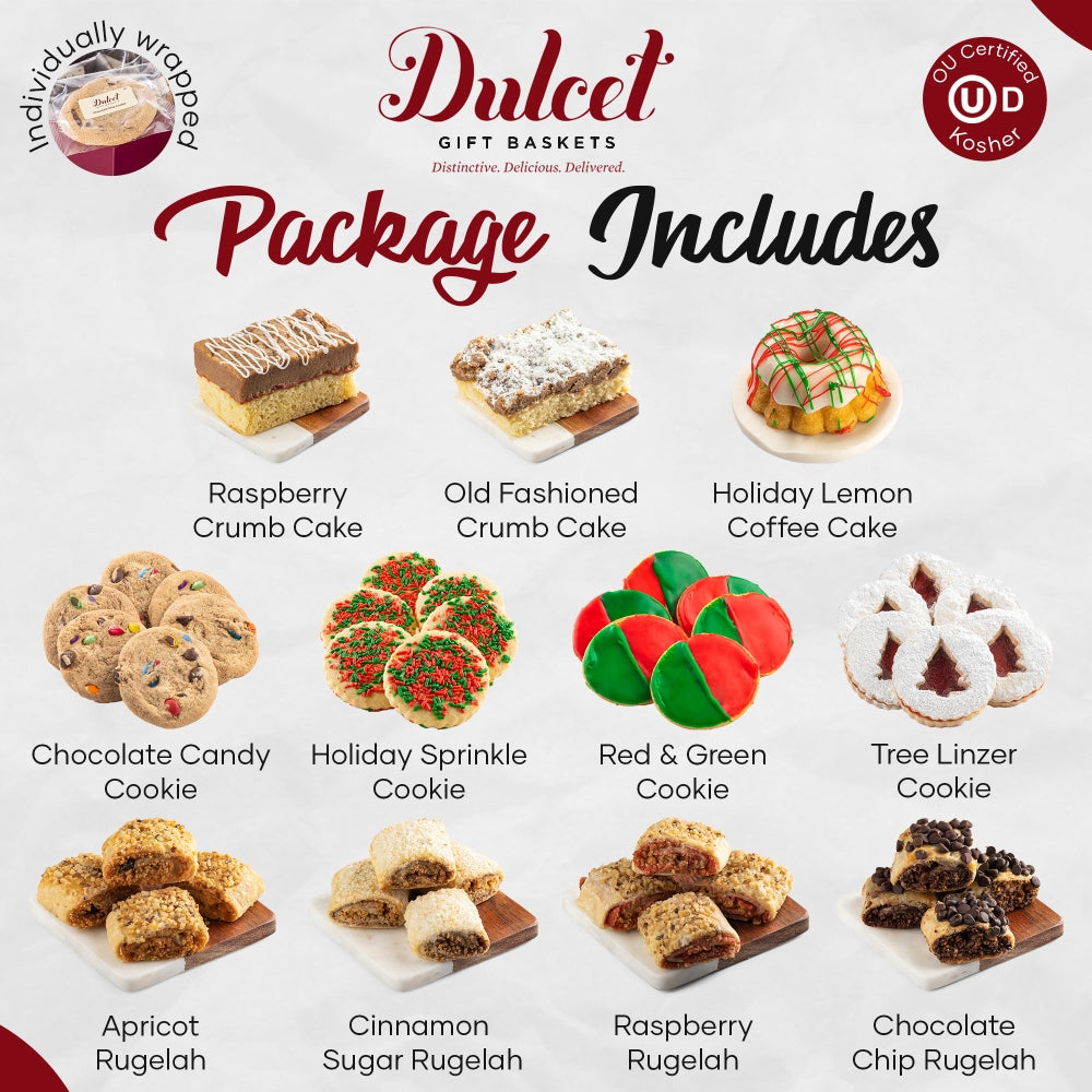 Christmas Bakery Cookies and Treats Collection - Dulcet Gift Baskets