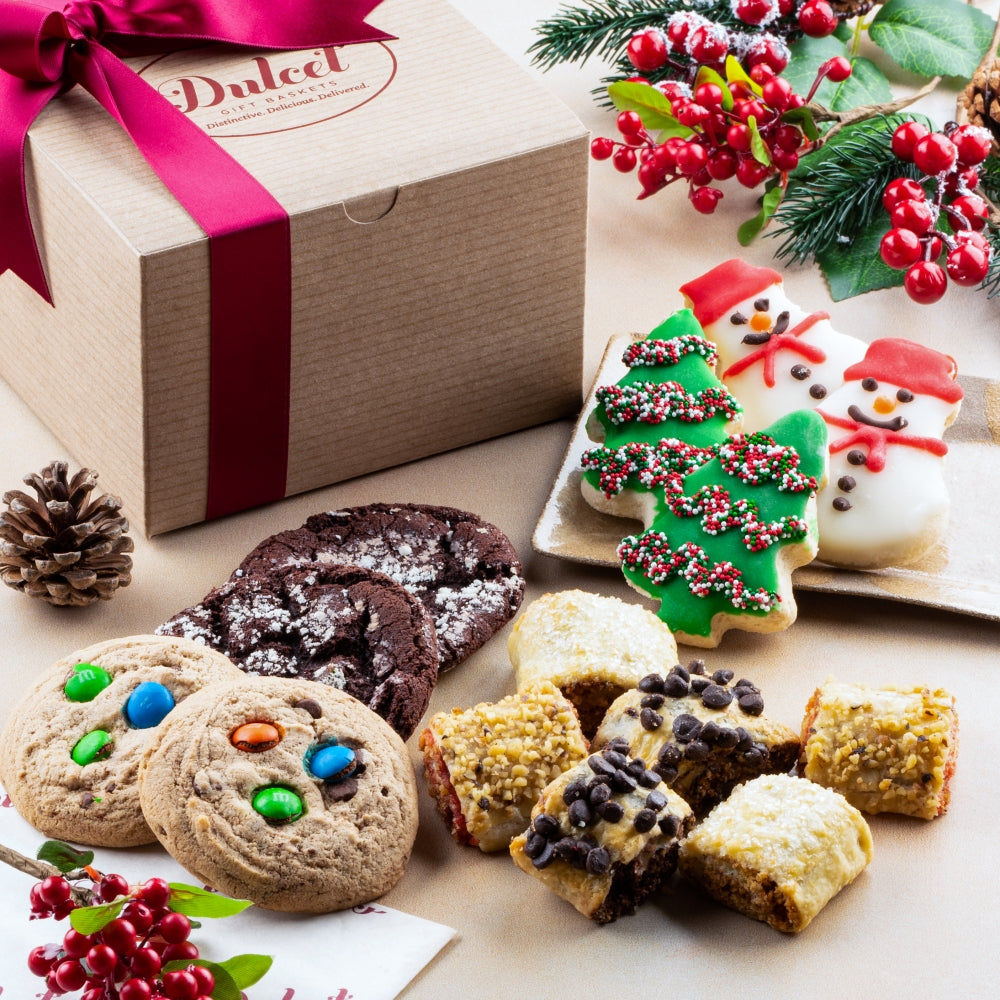 Classic Holiday Treats Gift Box - Dulcet Gift Baskets