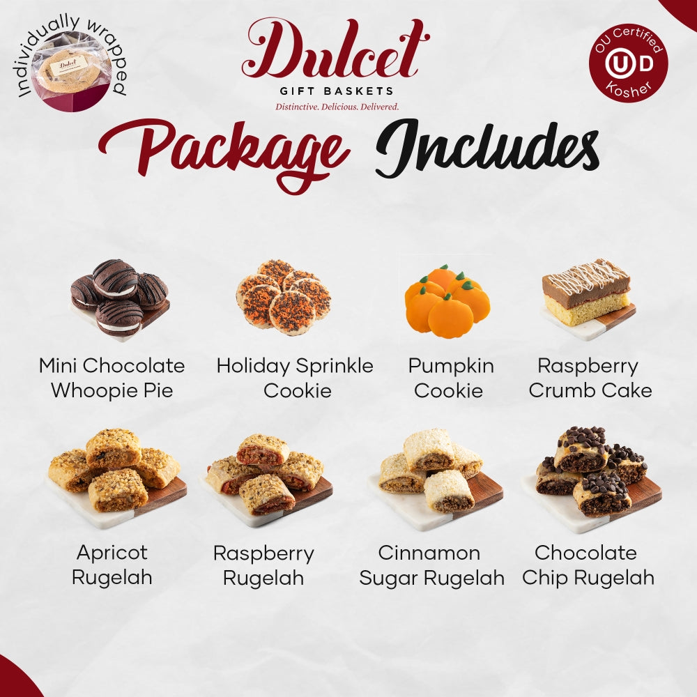 Gourmet Harvest Cookie and Treats Tin -  Dulcet Gift Baskets