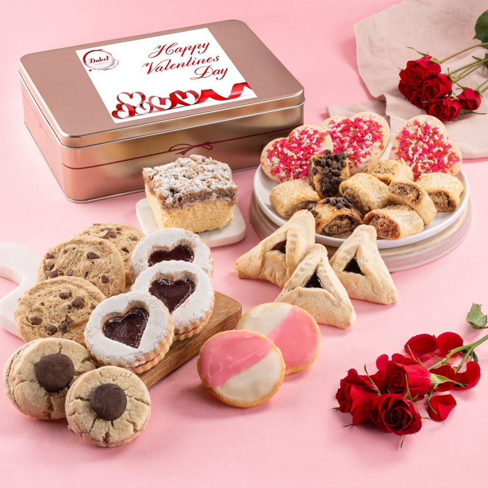 Deluxe Valentines Lovely Bakery Gift - Dulcet Gift Baskets